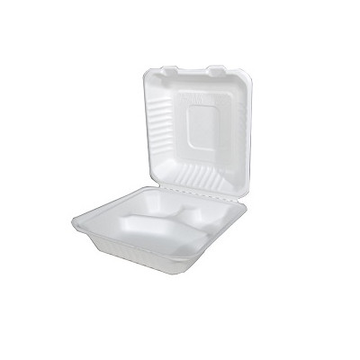 Bandeja con 3 Div Bagazo 9 x 9 200 Un