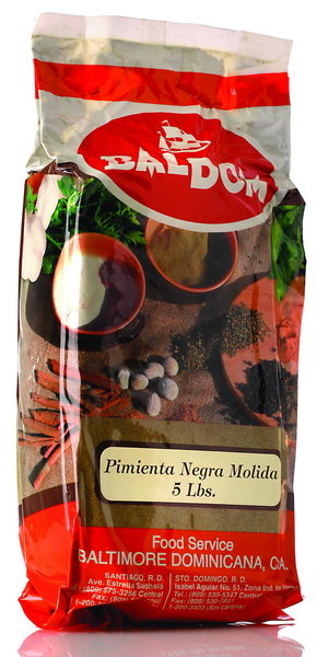 Pimienta Baldom Negra Molida 5 lib