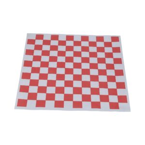 Papel Encerado Cuad Rojo 12X12 1000 Un