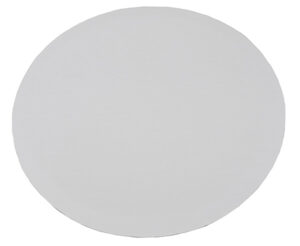 Base Redonda Carton  12" Blanca 100 Un