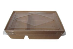 Band  Kraft Carton  Div C/Tapa Clear 200 Un 700ml