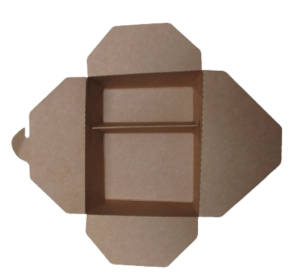 Caja P.Comida Carton  Kraft C/D 200 Un17*14*6