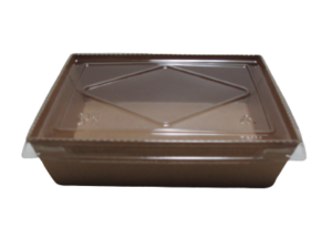 Band  Kraft Carton S/D  C/Tapa Clear 200 Un 900ml