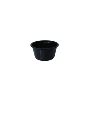 Black Portion Cup 2 Oz  100 Un