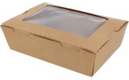 Caja Kraft Carton  C/Ventana  24 Oz  200 Un