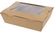 Caja Kraft Carton C/Ventana  30 Oz 200 Un