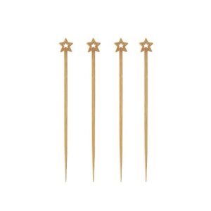 Pincho estrella bambú 12 cm / Pq 100 Ud
