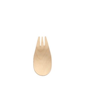 Mini Tenedor de madera "pure" 8.2 cm 150 Un