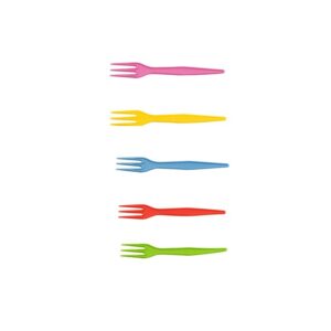 Mini tenedor de maíz colores 8.5 cm  500 Un
